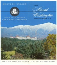 Mt Washington Bretton Woods Hotel vintage booklet New Hampshire 1950&#39;s travel - £11.15 GBP