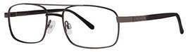 Mission Men&#39;s Eyeglasses - Modern Collection Frames - Brown 54-18-140 - £47.16 GBP