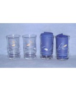 Libbey Capri / Concert 4 Juice Glasses 6 ounce Floral Calla Lily CTN #28... - $205.75 MXN