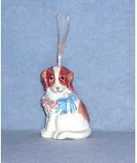 Midwest Importers Porcelain Puppy Dog Bell with Rose Garland - $91.72 MXN
