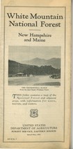 White Mt National Forest NH ME travel brochure map 1931 vinage - £13.34 GBP