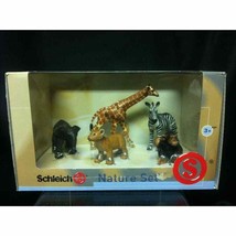 Schleich Wild Life Babies Nature Set 40955 Chimp, Zebra, Lion, Giraffe, Elephant - £35.08 GBP