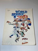 1983 WORLD SERIES OFFICIAL PROGRAM PHILLIES VS ORIOLES  - $9.99