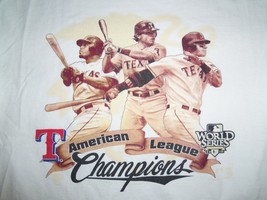 MLB Texas Rangers Baseball 2010 American League Champs Graphic Print T S... - £13.72 GBP