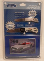 2002 Ford Collector&#39;s Set 1964 1/2 Mustang Knife Set Ltd. Edition Tin 100 Yrs. - £27.40 GBP