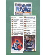 1991/92 Upper Deck Toronto Maple Leafs Hockey Team Set  - €3,41 EUR