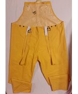 BRIGHT ORANGE LARGE 24.5 X 29 WET RAIN SUIT PANTS BOTTOMS ADJUSTABLE SUS... - $354.34 MXN