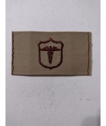 USN HOSPITAL CORPS INSIGNIA DESERT TAN CLOTH USMC SERVICE NEW - $3.50