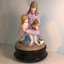 Heritage House Figurine Fine Porcelain Statue 1991 My Mothers Love Music Box Pup - £15.73 GBP