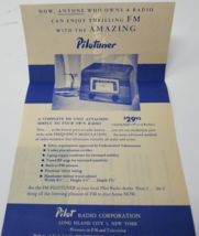 Piloturner Sales Brochure 1950 Pilot Radio Corporation Selenium Rectifier - £18.64 GBP
