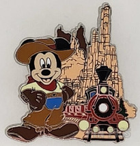 Disney Mickey Mouse Cowboy Big Thunder Mountain Locomotive Frontierland pin - £9.49 GBP