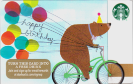 Starbucks 2015 Birthday Bear Collectible Gift Card New No Value - $3.99