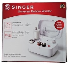 New Singer Universal Bobbin Winder For 15 or 15j Bobbin Power Adapter Incl. - £19.48 GBP