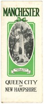 Manchester New Hampshire vntage travel brochure Queen City 1920 - $14.00