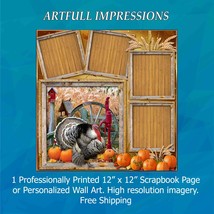 AUTUMN BLESSINGS – Harvest Turkey Gathering Personal Wall Art or Scrapbo... - $403.44 MXN