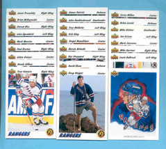 1991/92 Upper Deck New York Rangers Hockey Team Set - £3.99 GBP