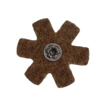 3M Scotch Bright Cross Pad Course 3"X3"X 1/4 20 Eyelet - $2.96