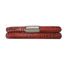 Endless Jewelry Double Red Reptile JLO Bracelet with Stainless Steel Clasp 1002- - £40.65 GBP