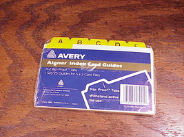 New Pack of Avery Aigner Rainbow 3 x 5 Index Card Guides, A to Z, no. 53... - £4.75 GBP