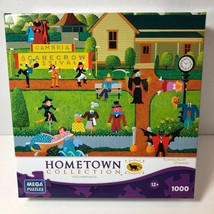 Hometown Collection &quot;Scarecrow Festival&quot; 1000 pc Jigsaw Puzzle art by Heronim - £8.63 GBP