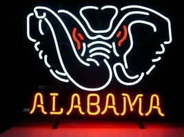 NCAA Alabama Crimson Tide College Beer Bar Neon Light Sign 16&quot;x14&quot;[High ... - £109.30 GBP