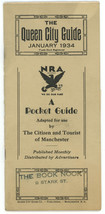 Queen City Guide 1934 New Hampshire booklet Manchester NRA vintage - $17.00