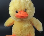 Dandee Collector&#39;s choice Plush yellow duck sitting orange bill feet whi... - $19.79