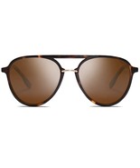 SOJOS Retro Aviator Polarized Sunglasses for Women Men Double Bridge Lad... - £27.17 GBP