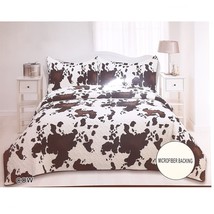 Western Bedding Set Cow Print Quilted Bedspread 3-PC set Cowboys Western... - £57.92 GBP+
