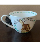 PORTOBELLO by Design Bunny Rabbit Floral Spring Coffee Tea CUP MUG - £15.71 GBP