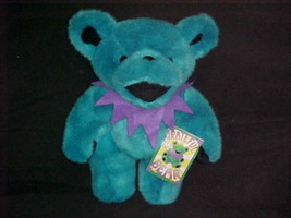 12" Aqua Grateful Dead Plush Bear With Tags Liquid Blue Steven Smith - £118.69 GBP