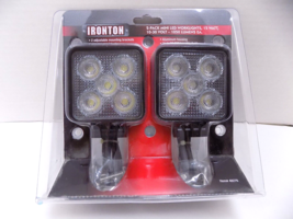 IRONTON 2 pack Mini LED Vehicle Worklights 15 Watt 10-30 V 1050 Lumens NEW - $26.60