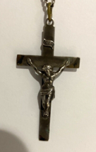 Vintage Sterling Crucifix Lang Swift / Fisher ( SF arrow) Pendant/necklace - £59.14 GBP