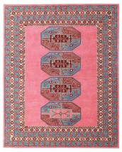 Census Red 8&#39;x10&#39; ft Contemporary Handmade Tufted Modern Design 100% Woolen Rugs - £355.32 GBP