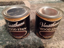 LOT OF 2 QUARTS OF INTERIOR PREMIUM VARATHANE WOOD STAIN BLACK CHERRY #258 - £30.47 GBP