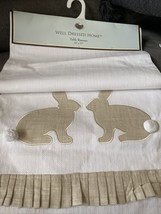 Well Dressed Home Shabby Farmhouse  Easter Bunny Table Runner 16&quot;x72” NWT - £26.98 GBP