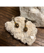 Vintage Look Bronze Cooper Color Steampunk Dangle Earrings Handmade NEW - $21.70 CAD