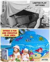 Skywin Air Tent Fort Large Ocean with Door Playhouse for Kids - Inflatable Kids  - £41.32 GBP