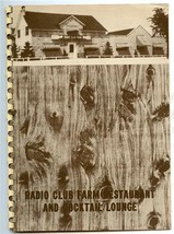 Radio Club Farm Restaurant Menu Palatine Illinois 1940&#39;s Smoked Turkey  - £92.22 GBP