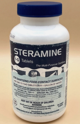 Steramine Quaternary Sanitizing Tablets, Sanitizing Food Contact Surface... - $18.80