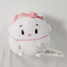 Disney Ufufy The Aristocats Marie Plush White Kitten Pink Bow Stuffed Store 4&quot; - £8.34 GBP