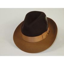 Men BENTLY Hat Australian Wool Fedora Damien Collection DM756 Brown/Camel image 3