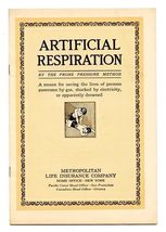 Artificial Respiration Booklet Prone Pressure Method 1925 - $11.88