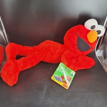 Sesame Street Elmo Laying Down 22&quot; Plush Stuffed Animal Toy 2007 Fisher Price NW - £17.41 GBP