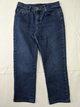 Lee Platinum Label Relaxed Straight Leg Sz 8P Cotton Blend Blue - $10.68