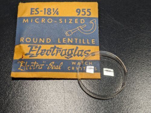 NOS Vintage Electroglas Micro-Size Round Lentille Watch Crystal ES-18 1/... - $13.85