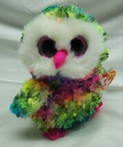TY Beanie Boos BIG EYED COLORFUL OWEN THE OWL 5" Plush STUFFED ANIMAL NEW - $14.85