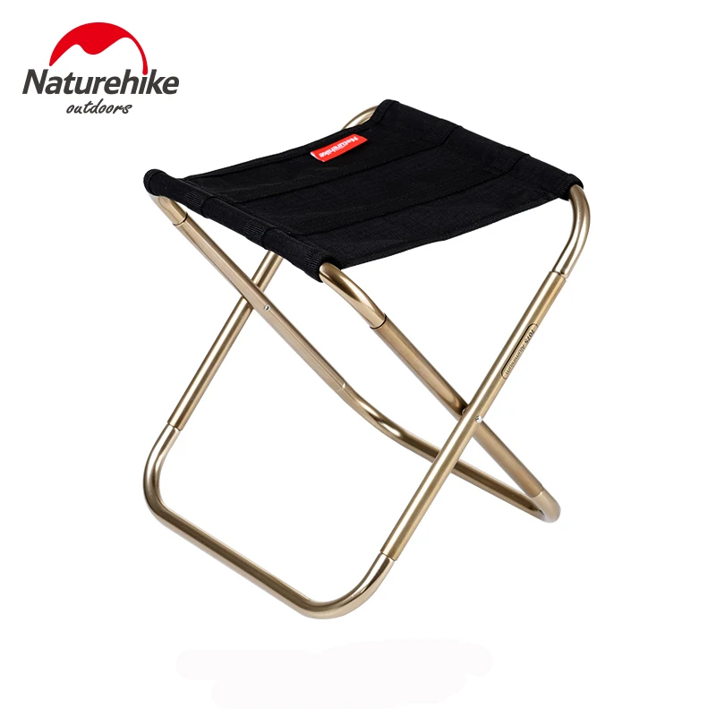 Naturehike Folding Camping Stools Outdoor Aluminium Alloy Fishing Chair ... - £23.53 GBP