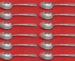 Camellia by Gorham Sterling Silver Teaspoon Set 12 pieces 5 7/8&quot; - £560.13 GBP
