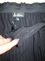 New NWT $129 Sam Edelman Womens Pants Black Stripes Office Date S Dress Tall Pin - £100.99 GBP